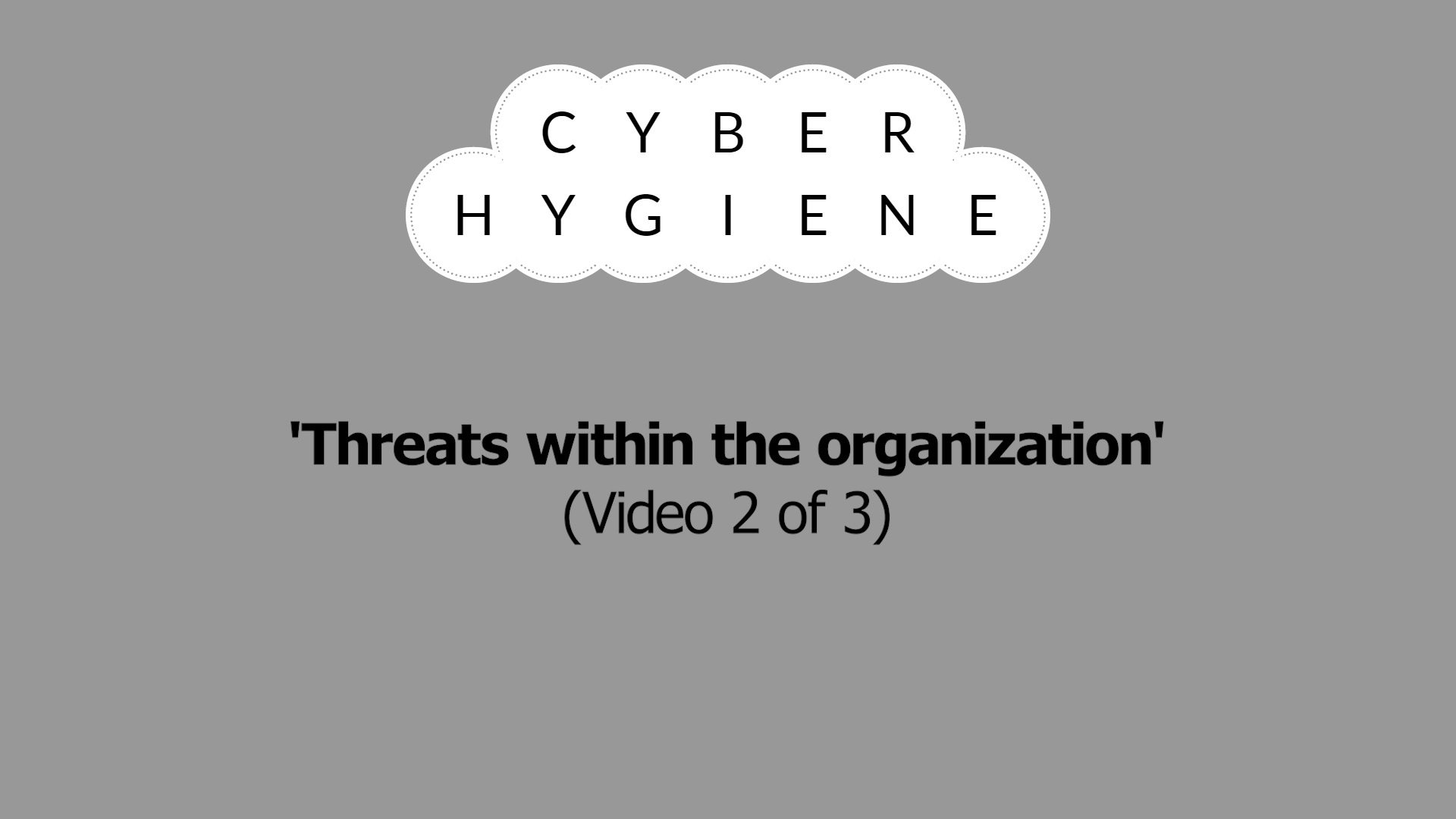 Cyber Hygiene Video Series 2/3: Threats that exist within your